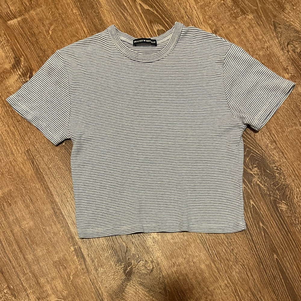 brandy melville striped crop top